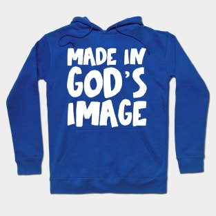 "Made in God's image" - Christians for Justice (white) Hoodie